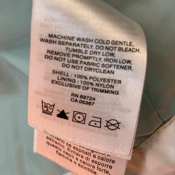 Columbia Girl’s Gray and Teal Patterned Ski Jacket 14/16 - Picture 6 of 8